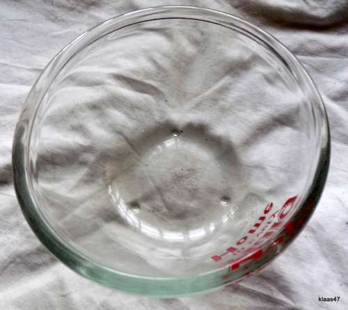Vintage- JAJ Pyrex- Promotional Glass Mixing Bowl- Haig in every Home