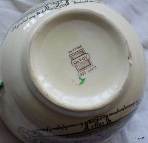 Large Adams Cries of London tea cup