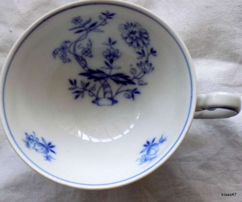Hertel-Jacob Bavaria, Germany Blue and White Onion Pattern Trio