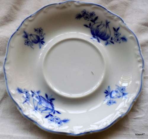 Hertel-Jacob Bavaria, Germany Blue and White Onion Pattern Trio