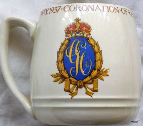 Burleigh Official Design Coronation of King George VI Commemorative Mug