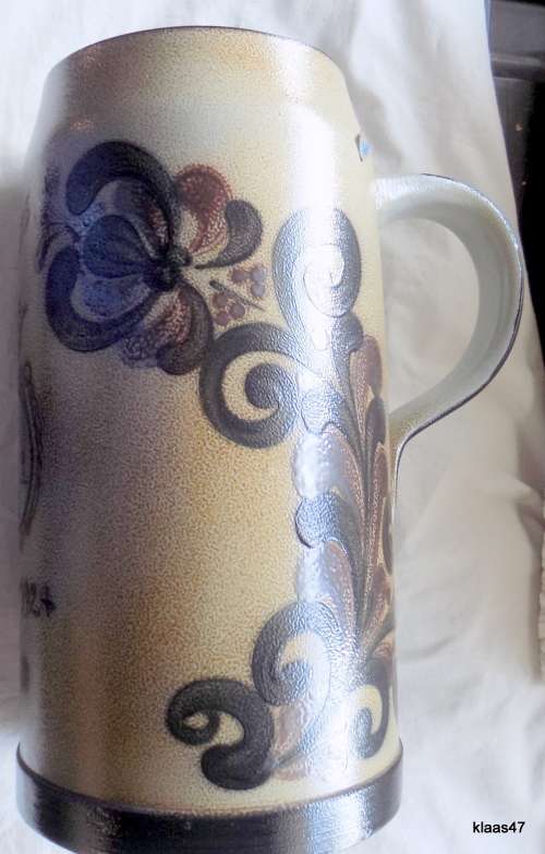 Large stoneware Tankard -  Salt Glaze - Veltins 1824-1924