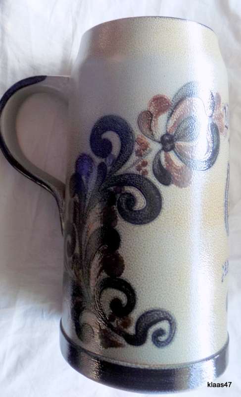 Large stoneware Tankard -  Salt Glaze - Veltins 1824-1924
