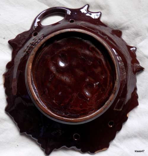 Brown Leaf Shape Dish Made in Occupied Japan