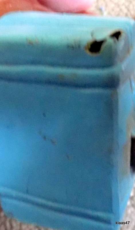 Vintage - Plastic boy with suitcase - - NOTE damage on corner of suitcase
