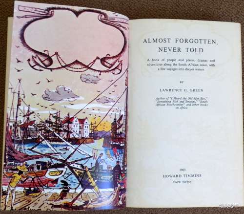 Almost Forgotten Never Told - Lawrence G Green - Hardcover  1965