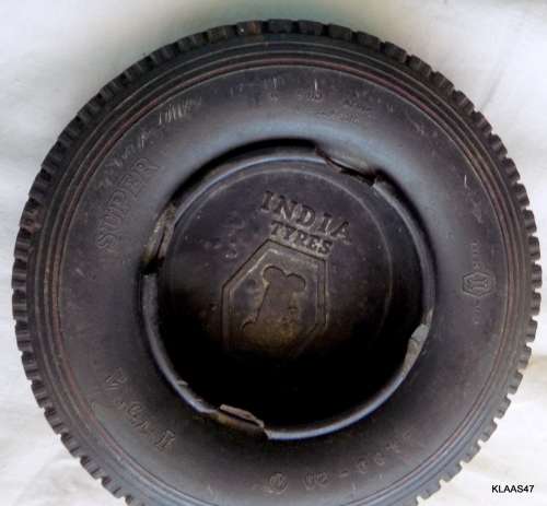 Vintage India tyre ashtray with Bakelite original inner