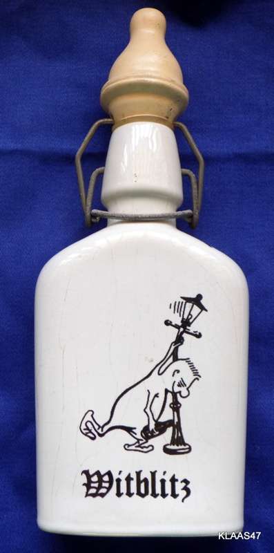 Witblitz - empty porcelain bottle -  with lid on)