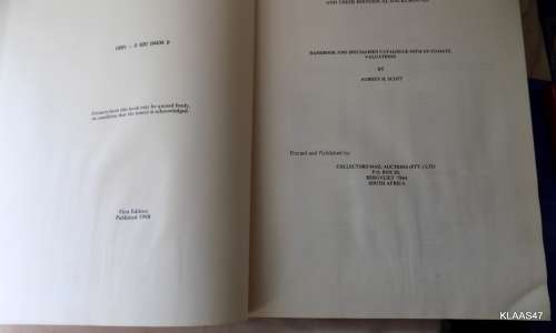 The Cancellations and Postal Markings of Basutoland/Lesotho Post Offices - A H Scott - Hardcover