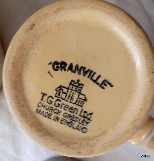 3 PIECE GRANVILLE TEA SET by TG GREEN LTD Church Gresley comprising Tea Pot, Jug And Bowl