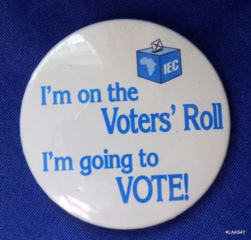 IEC BADGE - VOTER`S ROLL -
