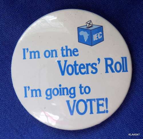 IEC BADGE - VOTER`S ROLL -