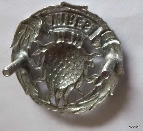 Regiment Boland - white metal cap badge (Worn post 1964)