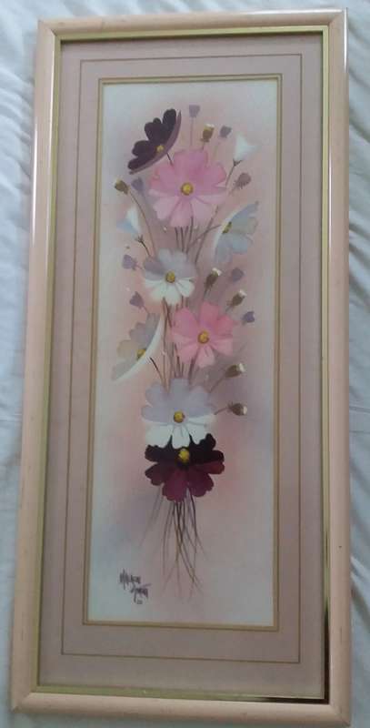 Flowers - Mixed media - Malachi Smith -  (Behind Glass)
