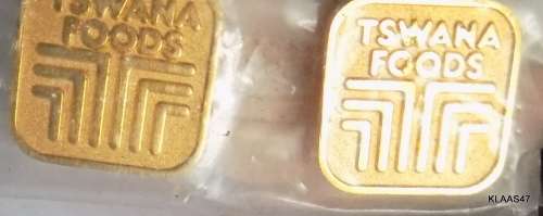 CUFF LINKS - TSWANA FOODS - PLATED