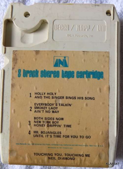 8 TRACK - NEIL DIAMOND - TOUCHING YOU, TOUCHING ME
