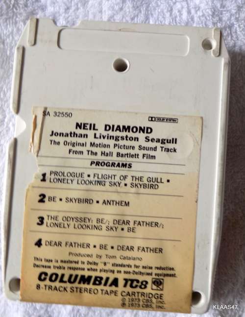 8 TRACK - NEIL DIAMOND - JONATHAN LIVINGSTON SEAGULL