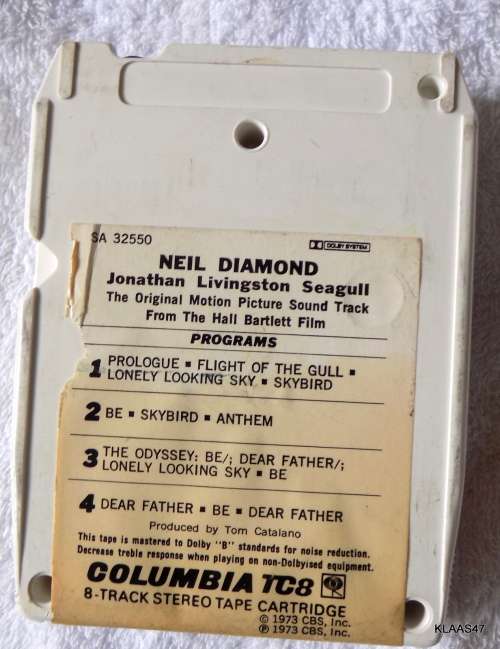 8 TRACK - NEIL DIAMOND - JONATHAN LIVINGSTON SEAGULL