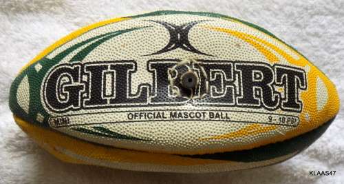 SA RUGBY - GILBERT OFFICIAL MASCOT BALL (MINI) 9-10 PSI (NOT INFLATED)