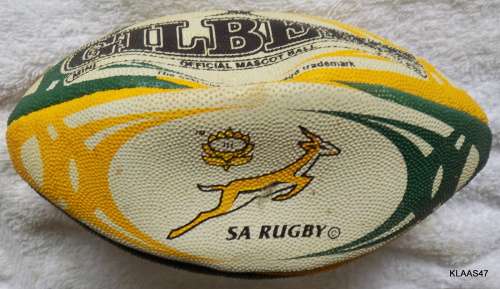 SA RUGBY - GILBERT OFFICIAL MASCOT BALL (MINI) 9-10 PSI (NOT INFLATED)
