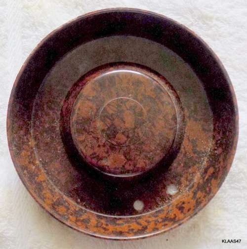 BAKELITE ASHTRAY  (NOTE TWO HOLES)