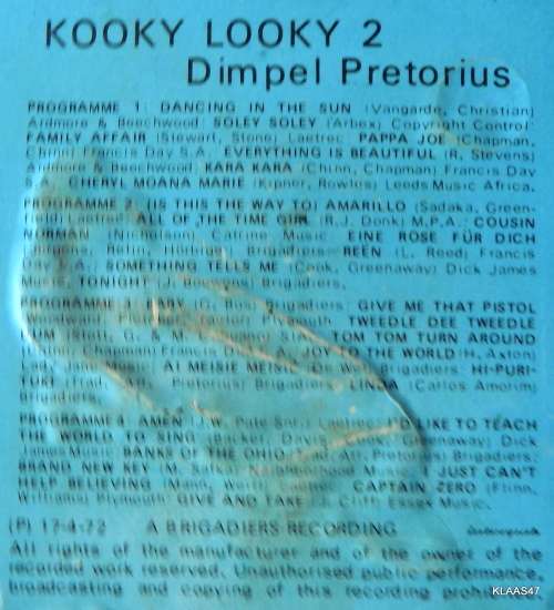 8 TRACK - KOOKY LOOKY 2 - DIMPEL PRETORIUS