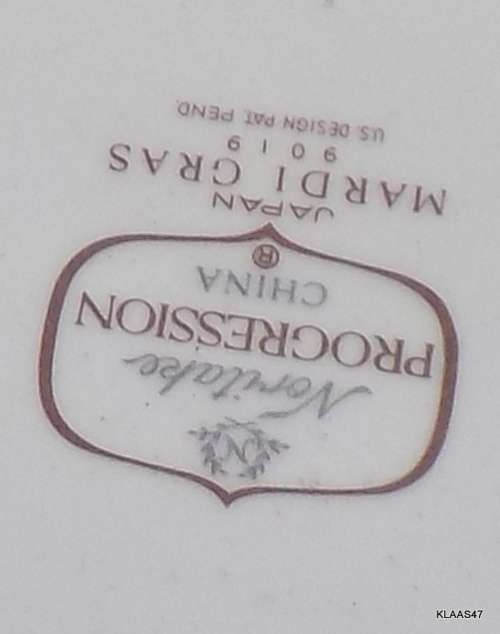 NORITAKE - PROGRESSION - MARDI GRAS - DINNER PLATE