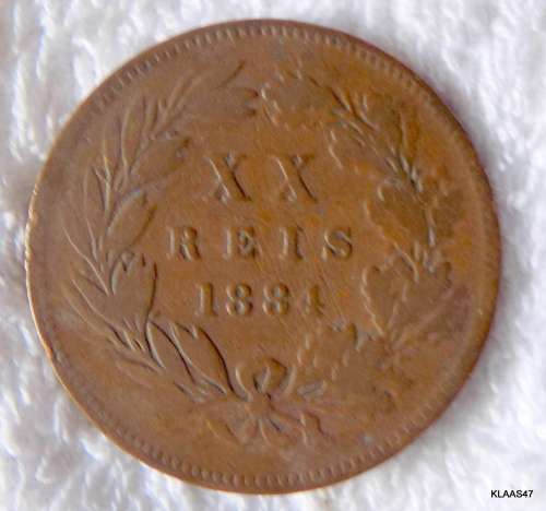 1884 PORTUGAL XX 20 REIS