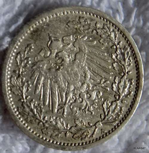1906 Germany Deutsches Reich 1/2 mark
