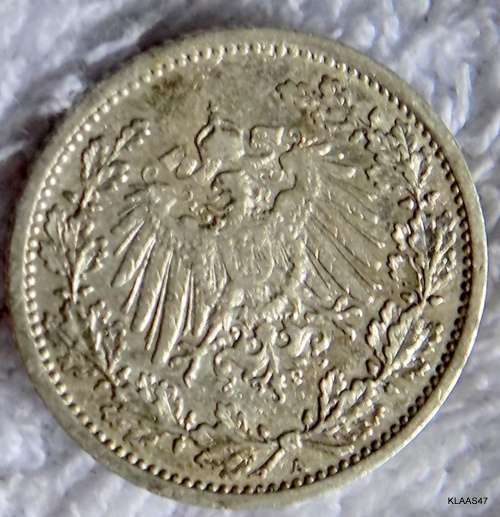 1906 Germany Deutsches Reich 1/2 mark