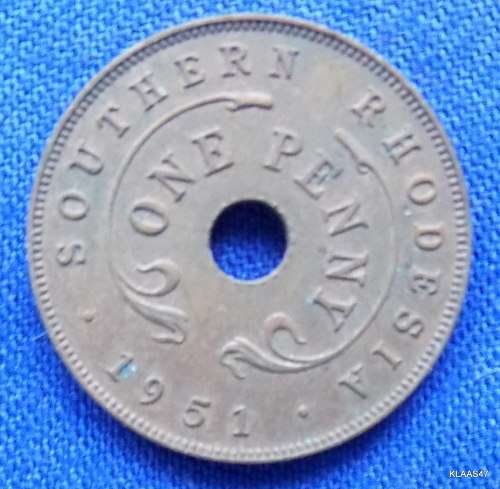 South Rhodesia One Penny 1951