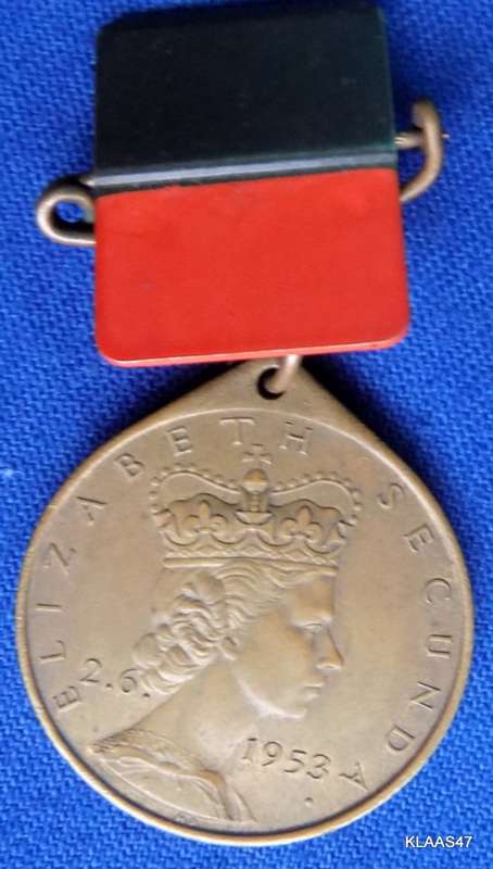 GREAT BRITAIN 2 JUNE 1953 ELIZABETH 11`PINELANDS` COMMEMORATIVE MEDALLION 32MM