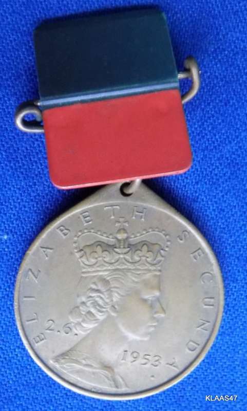 GREAT BRITAIN 2 JUNE 1953 ELIZABETH 11`PINELANDS` COMMEMORATIVE MEDALLION 32MM