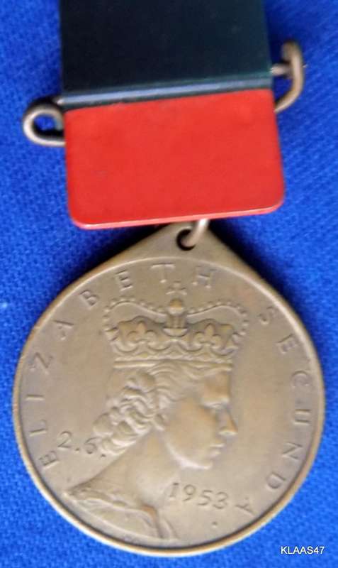 GREAT BRITAIN 2 JUNE 1953 ELIZABETH 11`PINELANDS` COMMEMORATIVE MEDALLION 32MM