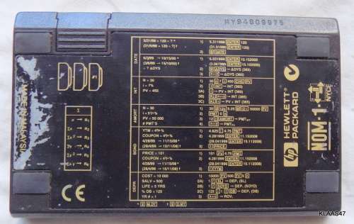 HP 12C Financial Calculator (Hewlett Packard)