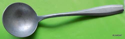 VINTAGE - ALUMINIUM METAL - KITCHEN SPOON/SOUP LADLE - 24cm Long