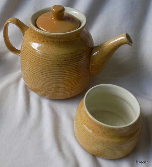 Rhodesia Tea Set - Willisgrove Pottery - 6 Duos - Tea Pot - Sugar Bowl