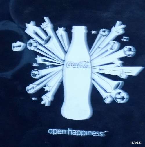 Coca-Cola - Open Happiness - Rubberised Tray -**Note marks on surface**