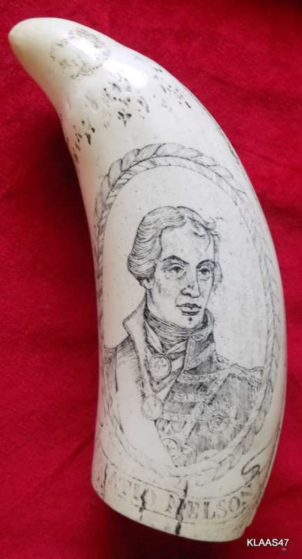 Horatio Nelson - H.M.S. Victory - Commemorative Replica Scrimshaw