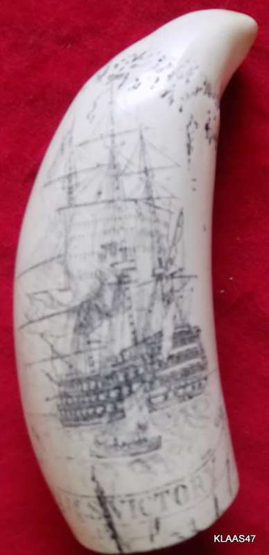 Horatio Nelson - H.M.S. Victory - Commemorative Replica Scrimshaw