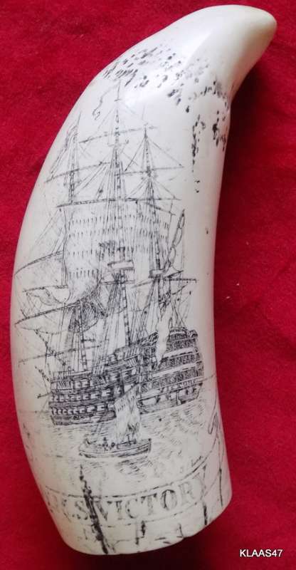 Horatio Nelson - H.M.S. Victory - Commemorative Replica Scrimshaw