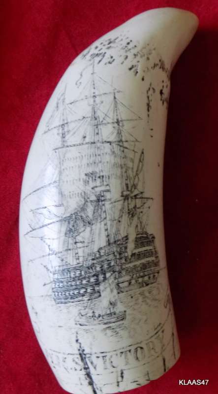 Horatio Nelson - H.M.S. Victory - Commemorative Replica Scrimshaw