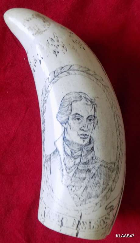 Horatio Nelson - H.M.S. Victory - Commemorative Replica Scrimshaw