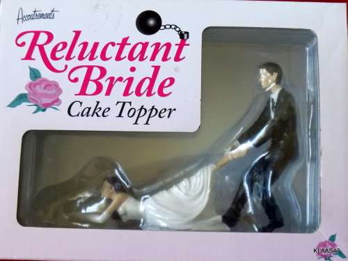 Reluctant Bride Cake Topper - still in original box.