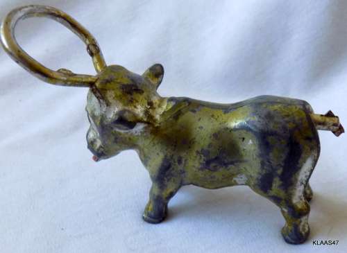 Metal Bottle Opener - Bull  - Something appears missing at tail end