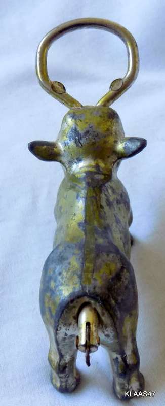 Metal Bottle Opener - Bull  - Something appears missing at tail end