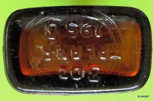 POISON / VERGIF Brown Glass Bottle - Talana - 12cm High