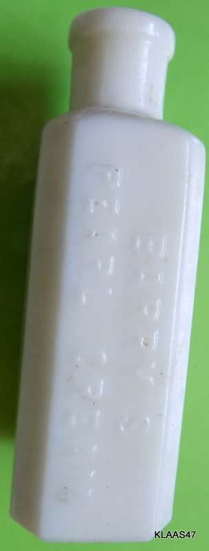 Barry`s Pearl Cream / White Emty  Bottle / Milk glass  / Ctema Perlas De Barry