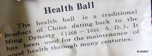 Chinese Health Ball - Baoding - 4cm Diameter - Two in box - instructions included