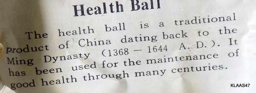 Chinese Health Ball - Baoding - 4cm Diameter - Two in box - instructions included